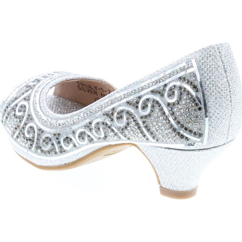 Bella Marie Truly-5 Silver ChildG sandals 12 NEW - Picture 3 of 8